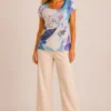 KAV26153-03-full-body Kalisson abstract print cotton T-shirt in multicolour design.