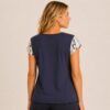 KAV26162-02-back Kalisson abstract print cotton top navy
