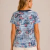 KAV26261-02-back Kalisson butterfly print cotton top