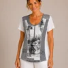 KAV2644-01-front-upperbody Kalisson grey print cotton top