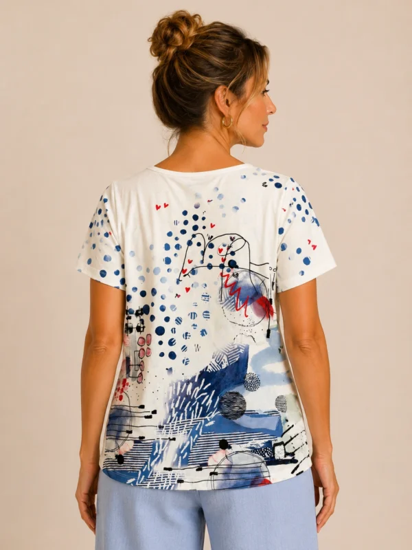 KAV2654-02-back Kalisson abstract print cotton top