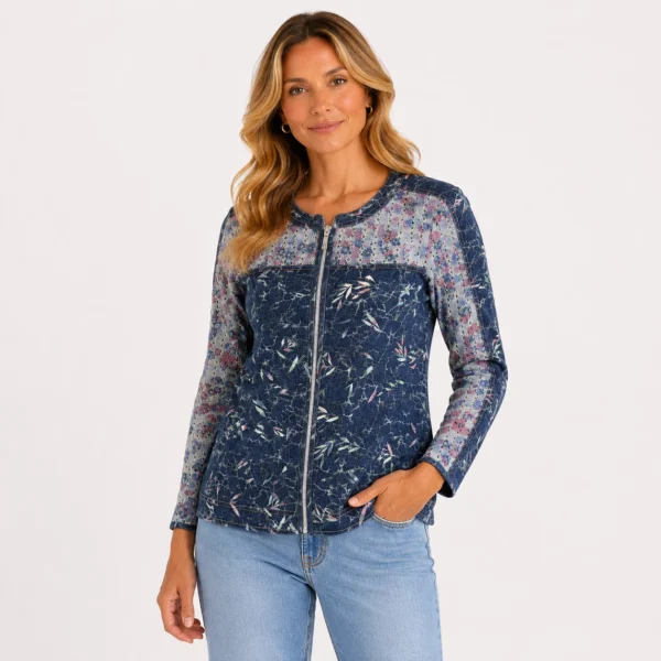 KAV266-01-upperbody Kalisson navy floral zip jacket