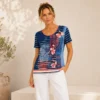 KAV2685-01-upperbody-M2 Kalisson navy floral cotton top