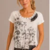 Kav26109-01-front Kalisson White Cotton Graphic Top