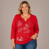 image(197) Red printed plus size top