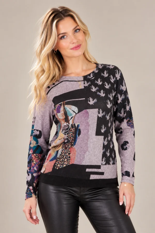 01womens-multicolour-abstract-print-top.webp Women's multicolour abstract print long-sleeve top with round neckline