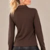 03womens-abstract-print-zip-top.webp Women's brown abstract print long-sleeve top with collar and short ring-pull zip