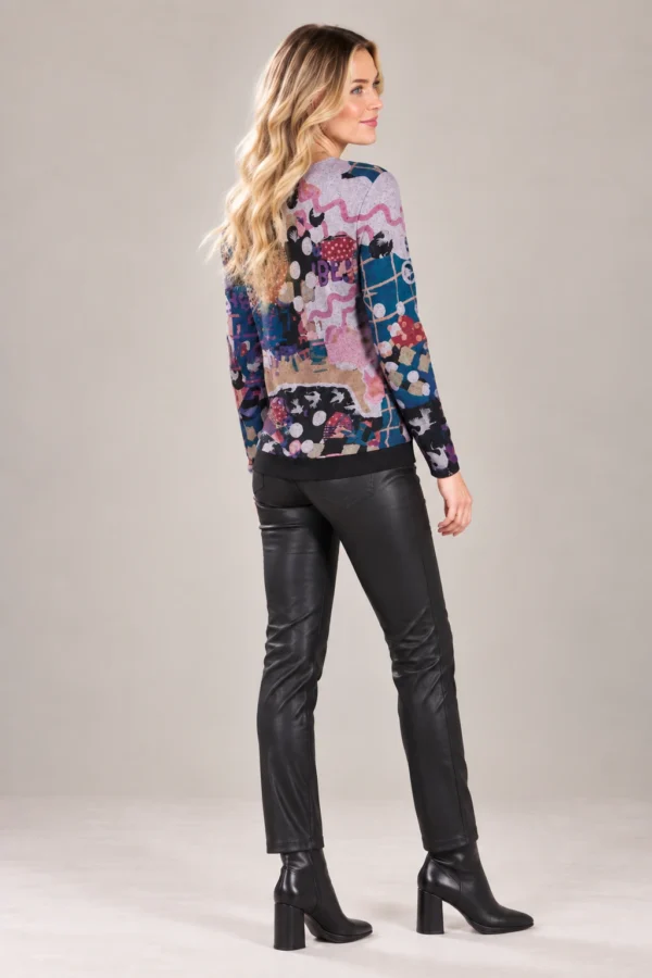 04womens-multicolour-abstract-print-top.webp Women's multicolour abstract print long-sleeve top with round neckline