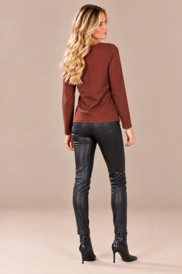 04kalisson-rust-abstract-print-top.webp KALISSON rust abstract print long-sleeve top for women