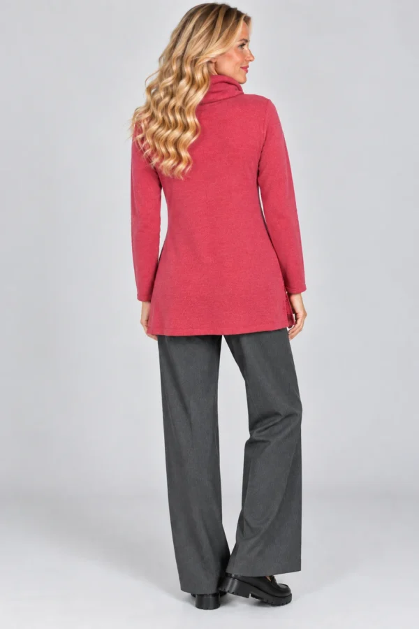 04-kalisson-ka-7899-pink-lace-tunic-back Kalisson pink lace tunic front upper body view