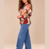 BAG_07123_bagoraz_abstract_print_vneck_top_03_side Bagoraz Abstract Print V-Neck Long Sleeve Top