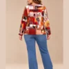 BAG_07123_bagoraz_abstract_print_vneck_top_04_back Bagoraz Abstract Print V-Neck Long Sleeve Top