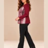 BAG_D200117_bagoraz_burgundy_abstract_print_top_03_side_full_body Bagoraz Burgundy Abstract Print Long Sleeve Top