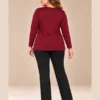 BAG_D200117_bagoraz_burgundy_abstract_print_top_04_back_full_body Bagoraz Burgundy Abstract Print Long Sleeve Top