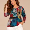 bagoraz-bag32122-abstract-print-top-front-detail BAGORAZ Abstract Print Long Sleeve Top