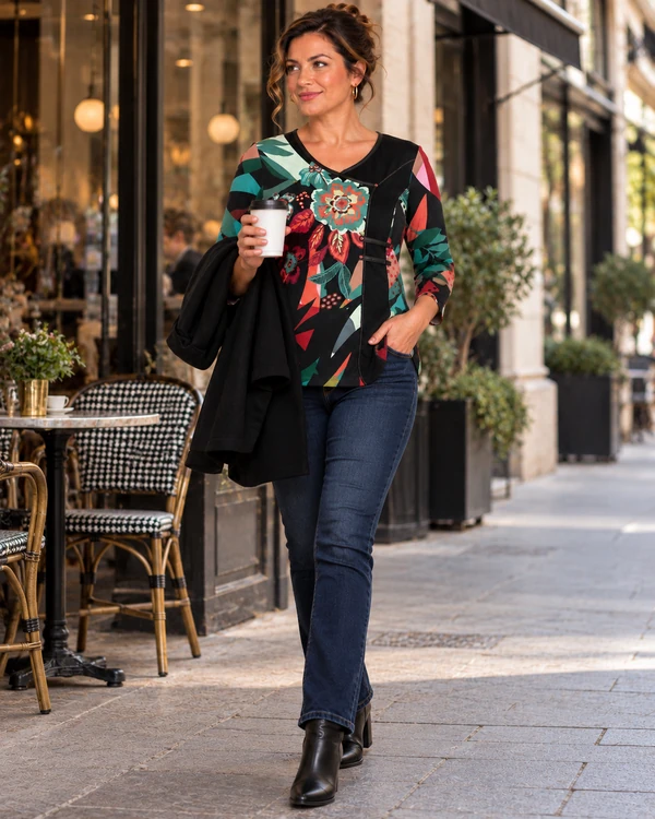 bagoraz-d200061-floral-print-top-04_lifestyle_cafe Bagoraz Floral Print Long Sleeve Top