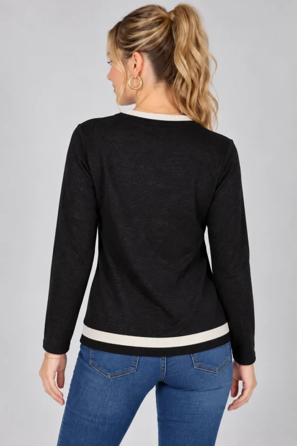 kalisson-multicolour-abstract-print-top-back Kalisson multicolour abstract print top front upper body view
